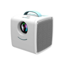 (EU, Blue) Mini Projector Portable Video-projector Multimedia Home Theater Movie Projector Compatible With Full Hd 1080p Wireless Hdmi Usb New