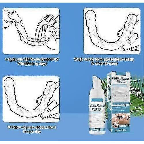 Aligner Foam 60ml, Clean Retainer And Braces, for Care 2