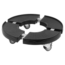 KCT Garden Plant Pot Transport Caddy Wheeled Adjustable Trolley Portable Potted Plant Mover Stand with Wheels Rolling Gardening Trailer Cart