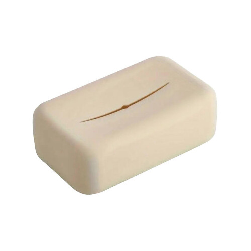 (White) Silicone Tissue Box – Soft Elastic & Easy-Clean – for Living Room & Kitchen