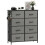 Chest of Eight Fabric Drawers - Charcoal Grey 1