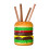 Hamburger Shape Pen Holder – Large Capacity – for Desk & Student Gift 1
