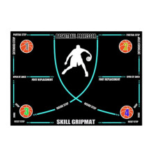 (60x90cm A) Basketball Footwork Training Mat – Non Slip – for Home Dribbling
