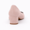 (39, Beige) Low Heels Matching Shoes and Bag Set 5