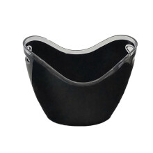 (8L, Black) Double Layer Ice Bucket – 4L/8L with Handles – for Cocktail & Beverage Parties