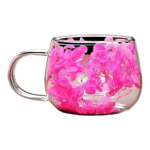 (150ML C) Double Wall Glass Mug – Set of 4 – for Hot Cold Beverages