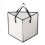 (White) Triangle Hanger Storage Bag - Dustproof with Handles - for Closet Wardrobe Organization 1