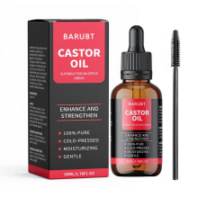 (50ML) BARUBT Cold-Pressed Castor Oil Plant Base Oil for Hair Care & Massage, Moisturizing Nourishing Hair Treatment, 100% Natural