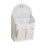 (White) Wall Hanging Storage Bag – with Pockets – for Bedside Dormitory 1