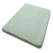 (40x60cm, Green) Thick Plush Bathroom Rug – Machine Washable – for Non Slip Shower