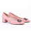 (41, Pink) Low Heels Matching Shoes and Bag Set 7