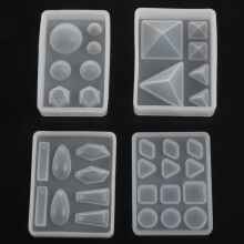 Silicone Mold Diy Geometric Triple-cornered Mirror Jewelry Making Decorative Resin Molds Tool For Jewelry