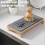 (White) Diatomite Bamboo Sink Tray – Fast Drying – for Soap Sponge 2