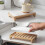 (White) Diatomite Bamboo Sink Tray – Fast Drying – for Soap Sponge 5