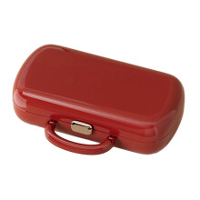 (Red) Portable Sewing Kit – 16 Colors – for Travel Home Repair