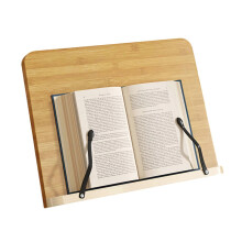 (Large) 8 Height Adjustable Book Stand - Hands Free - for Reading Cookbook Tablet Holder