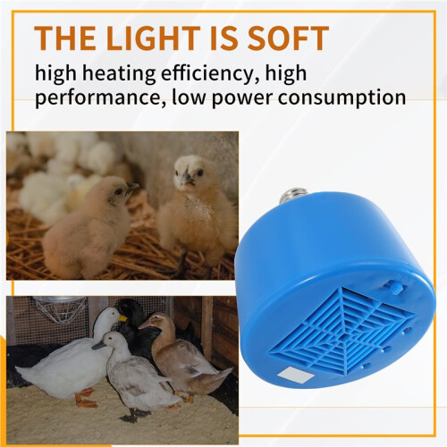Insulation Lamp  Constant Temperature for Pets Brooding Heating Lamp Warm Air Lamp Reptile Insulation Lamp() 2