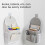 (Beige) Wall Hanging Storage Bag – with Pockets – for Bedside Dormitory 3