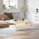 LED Coffee Table with Storage - High Gloss White 3