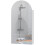 Arched Bathroom Mirror Cabinet with Adjustable Glass Shelves - White 2