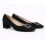 (41, Black) Low Heels Matching Shoes and Bag Set 5