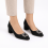 (41, Black) Low Heels Matching Shoes and Bag Set 8