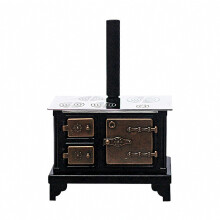 Kitchen Stove Cabinet Miniature Furniture Model Accessories Role Play Furnishings Set for Kitchen Dollhouse, Multicolor