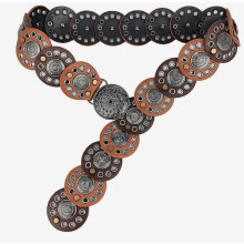 Etnische taillekettingriem voor dames, metalen lichaamssieraad voor bij een jeansbroek, dagelijks feestaccessoire, veelkleurig