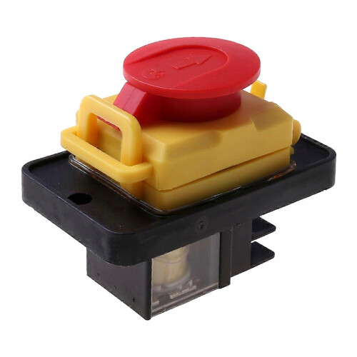 250V 4 Pin Waterproof Magnetic Start Stop No Volt Release Push Button Switch for Industrial Equipment