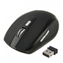 Kabellose optische 6D-Computermaus, ergonomische schwarze kabellose Maus für Laptop und Desktop-PC