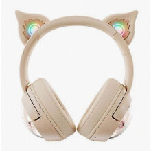 B5 Kabelloses Bluetooth-HiFi-Headset im Katzenohren-Design mit USB-C-Anschluss, RGB-Beleuchtung, verstellbarem Kopfbügel und integriertem Mikrofo
