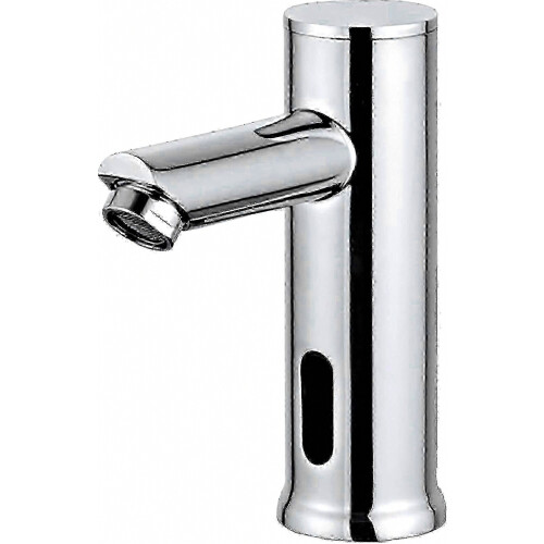 Automatic Sensor Electronic Basin Faucet for Cold Water, Touchless Bathroom Sink Tap, Chrome Finish