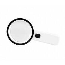 Handloep met 30x vergroting, 12 LED's en UV-lampen, draagbare lens met hoge vergroting voor lezen, inspectie en detailweergave van dichtbij.