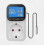 Digital Temperature Controller Socket Outlet Thermostat with Remote Control, EU Plug, Adjustable Heating and Cooling Control for Home Use 1