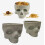 Skull Design Ceramic Head Shaped Serving Bowl for Halloween Parties, Decorative Snack Bowl 2