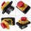 250V 4 Pin Waterproof Magnetic Start Stop No Volt Release Push Button Switch for Industrial Equipment 2