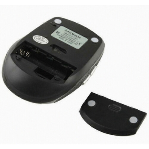 Wireless 6D Optical Computer Mouse, Ergonomic Black Cordless Mouse for Laptop and Desktop Use 1
