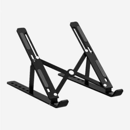 Ergonomic Foldable Laptop Stand with Adjustable Height, Portable Notebook Riser for Desk and Home Office