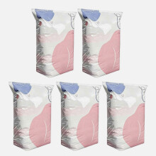 Opbergcompressiezakken (5 stuks), vacuümzakken zonder pomp voor dekens, kleding, kastorganisatie, reizen en dagelijks gebruik, groot formaat
