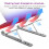 Ergonomic Foldable Laptop Stand with Adjustable Height, Portable Notebook Riser for Desk and Home Office 2