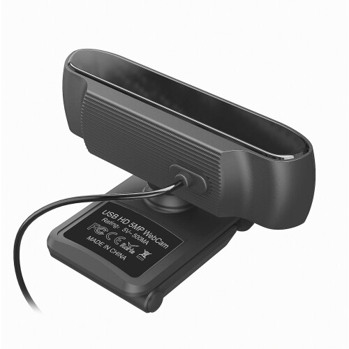 Webcam USB 2,5K 5MP pour PC avec autofocus, correction de la luminosité, double microphone et cache de confidentialité 2