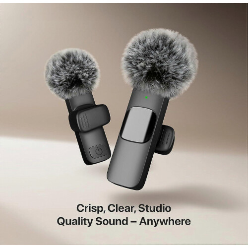 Mini microfono wireless per iPhone, iPad e dispositivi Android, modello più recente, strumento di registrazione audio compatto plug and play 2