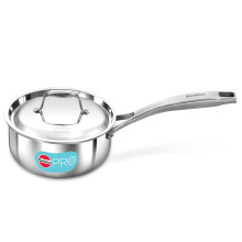 Casserole Hawkins 1,5 Litre, Acier Inoxydable Tri-Ply, Couvercle Acier Inox, Argent (Pssp15S)