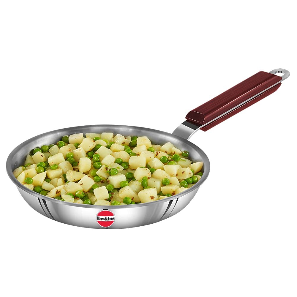 Poêle à Frire Hawkins 20 cm, Poêle en Acier Inox Triply, Induction ...