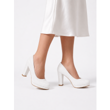(39, White) Chunky Platform Heels Size 34-41