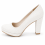 (39, White) Chunky Platform Heels Size 34-41 4