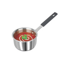Signoraware Artista Tri-Ply Stainless Steel Mini Saucepan 10Cm | Microwave Safe | Save Energy & Time | Easy To Clean | Heating Milk & Coffee | Ideal F