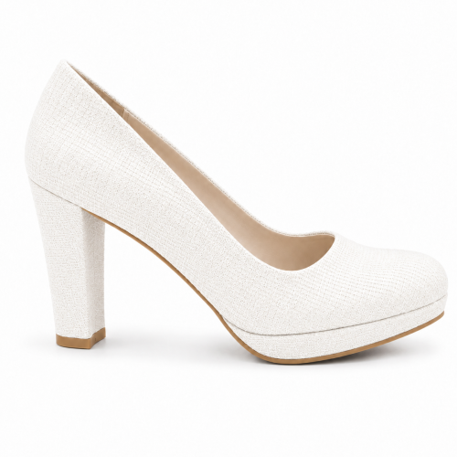 (41, White) Chunky Platform Heels Size 34-41 2
