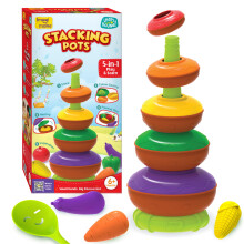 Imagimake Stapelpotten Speelgoed | Leaps & Bounds Baby Speelgoed 12+ Maanden | Educatief Speelgoed Voor Peuters