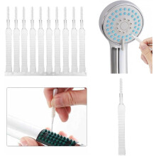 Feora9X Polypropylene Handle Feora 20 Pcs Shower Nozzle Gap Hole Cleaning Brush Pin Brush Shower Head Cleaning Tools Anti Clogging Cleaner Keyboard Mo